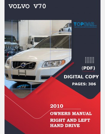 volvo v70 2010 owners manual rhd&lhd